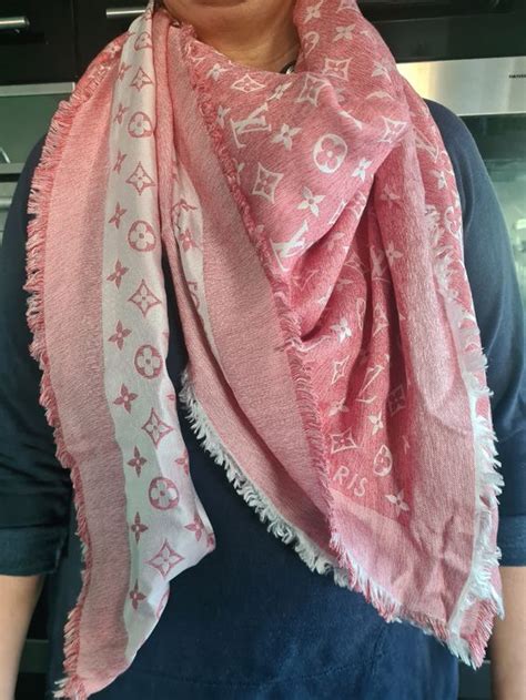 louis vuitton schal rosa